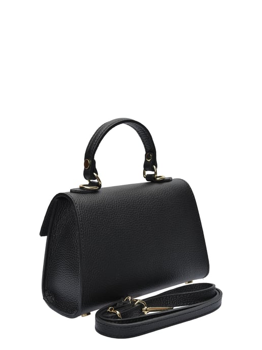 Isabella Rhea Black Cowhide Leather Bag - Image 2