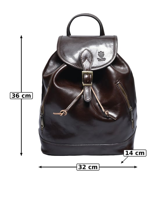 Anna Luchini Bordeauxrood Rundleer Tas - Image 5