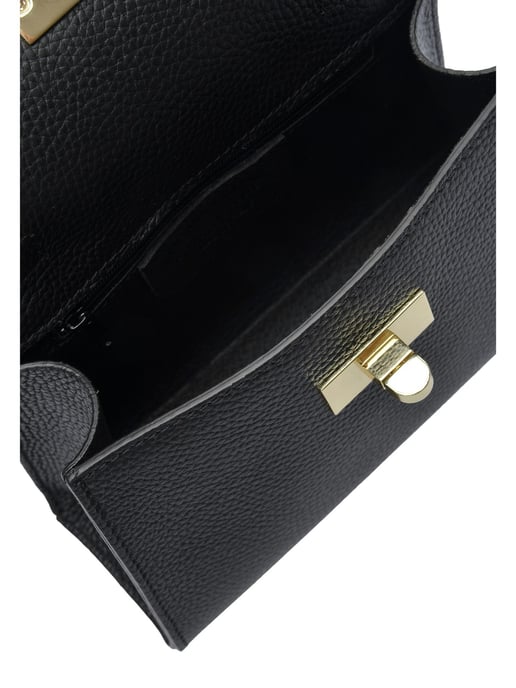 Isabella Rhea Black Cowhide Leather Bag - Image 4
