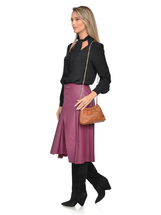 Isabella Rhea Brown Cowhide Leather Bag - Image 5