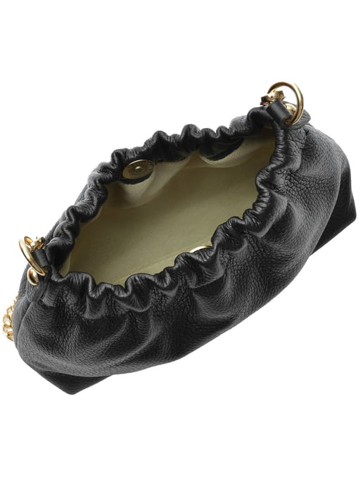 Isabella Rhea Black Cowhide Leather Bag - Image 4
