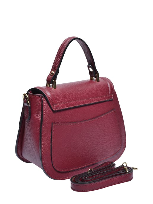 Isabella Rhea Burgundy Cowhide Leather Bag - Image 2