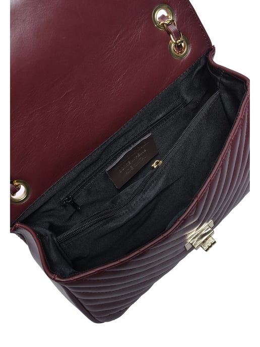 Roberta M Wine-Coloured Cowhide Leather Bag - Image 4