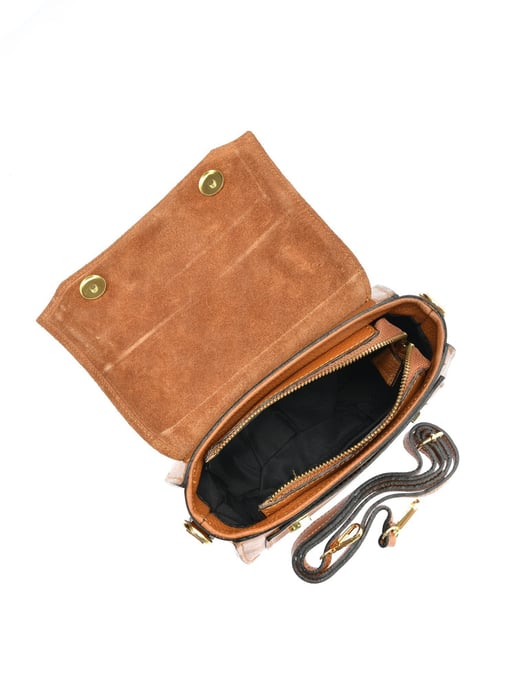 Isabella Rhea Brown Cowhide Leather Bag - Image 4