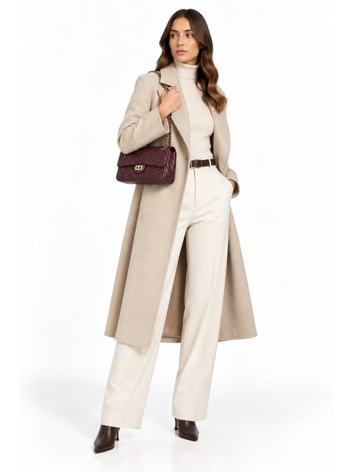Roberta M Wine-Coloured Cowhide Leather Bag - Image 6