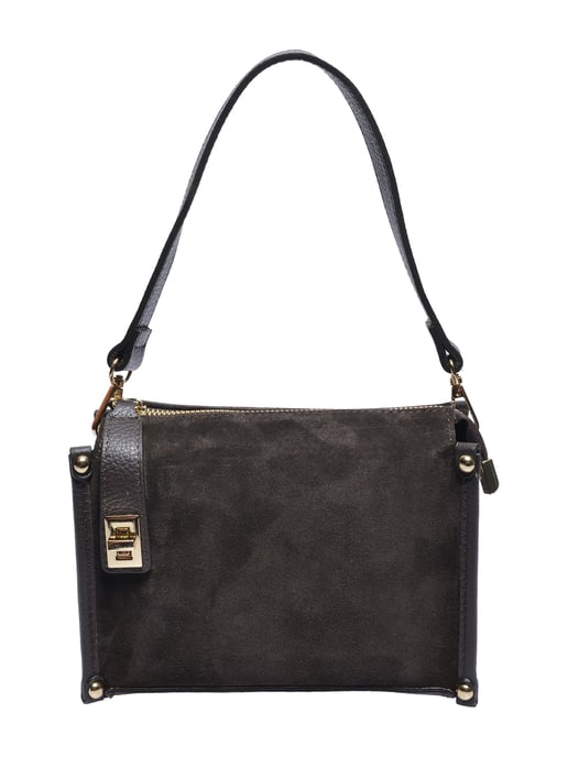 Anna Luchini Chestnut Brown Cowhide Leather Bag - Image 1