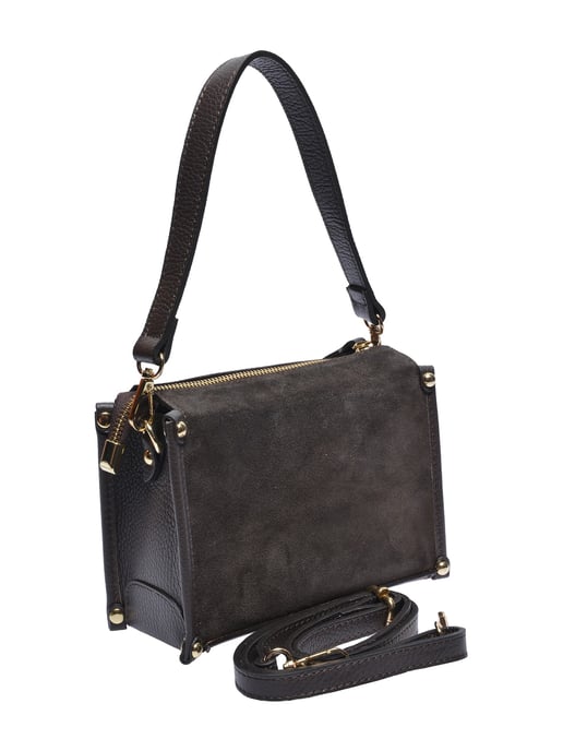 Anna Luchini Chestnut Brown Cowhide Leather Bag - Image 2