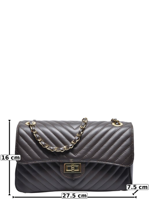 Roberta M Chestnut Brown Cowhide Leather Bag - Image 5