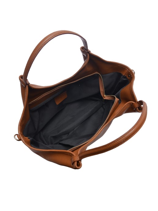 Isabella Rhea Brown Cowhide Leather Bag - Image 4