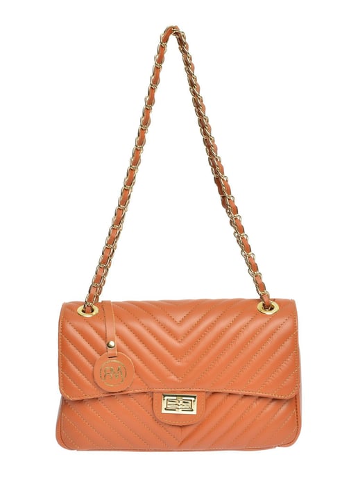 Roberta M Brown Cowhide Leather Bag - Image 1