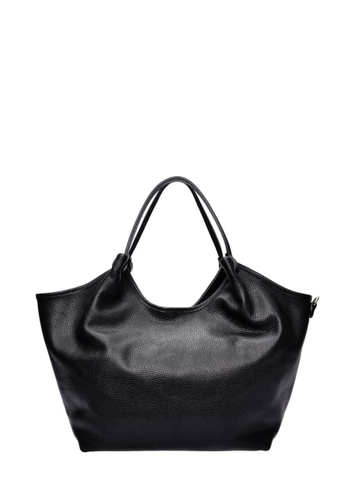 Isabella Rhea Black Cowhide Leather Bag - Image 1