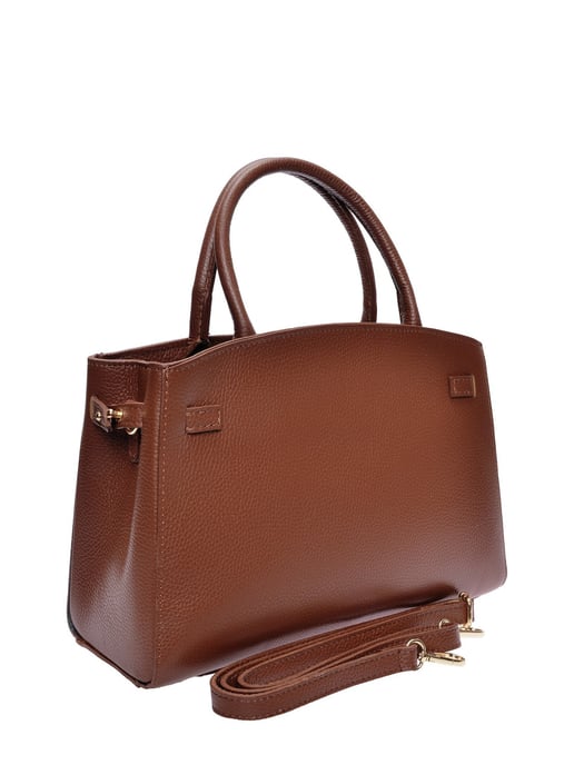 Isabella Rhea Chestnut Brown Cowhide Leather Bag - Image 2