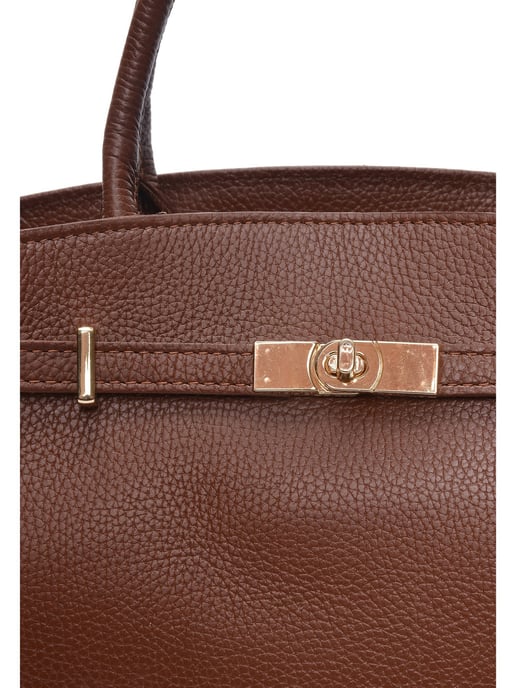 Isabella Rhea Chestnut Brown Cowhide Leather Bag - Image 3