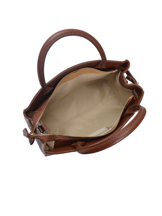 Isabella Rhea Chestnut Brown Cowhide Leather Bag - Image 4