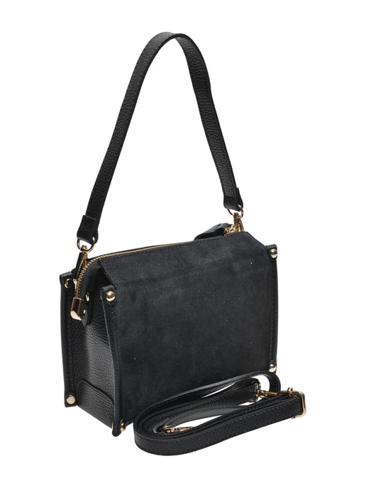 Anna Luchini Black Cowhide Leather Bag - Image 2