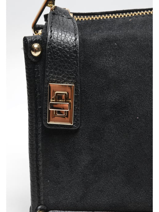 Anna Luchini Black Cowhide Leather Bag - Image 3