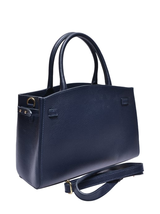 Isabella Rhea Blue Cowhide Leather Bag - Image 2