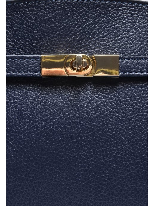 Isabella Rhea Blue Cowhide Leather Bag - Image 3