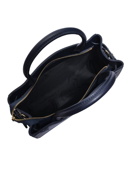 Isabella Rhea Blue Cowhide Leather Bag - Image 4