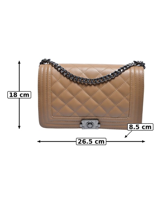 Anna Luchini Beige Rundleer Tas - Image 5
