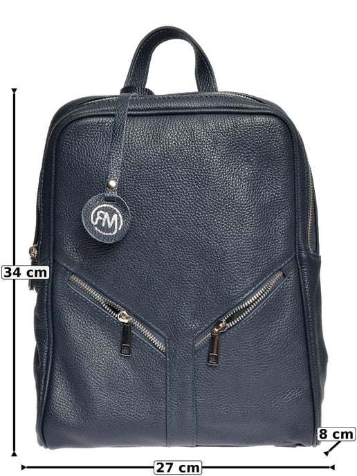 Roberta M BLUE Cow Leather Bag - Image 6