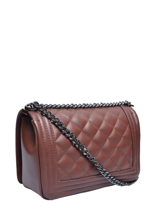 Anna Luchini Bordeauxrood Rundleer Tas - Image 2