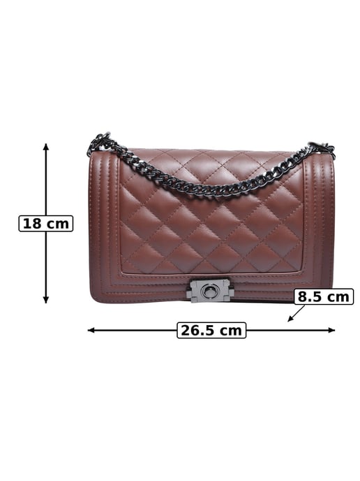 Anna Luchini Bordeauxrood Rundleer Tas - Image 5