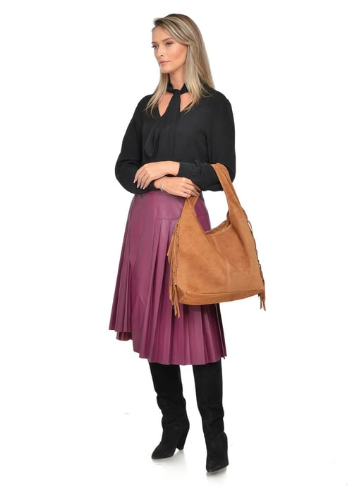 Isabella Rhea Brown Rundleer Tas - Image 5