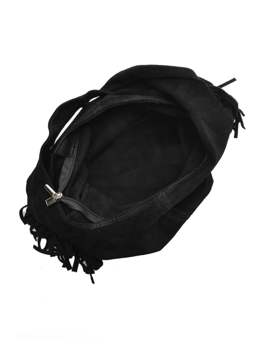 Isabella Rhea Zwart Rundleer Tas - Image 4