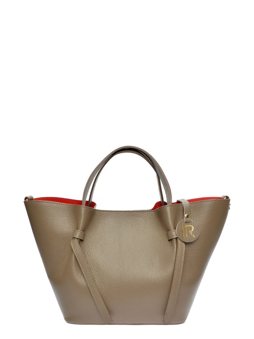 Isabella Rhea Beige Cowhide Leather Bag - Image 1