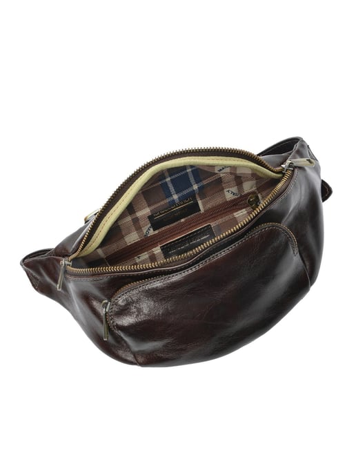 Isabella Rhea Chestnut Brown Cowhide Leather Bag - Image 4