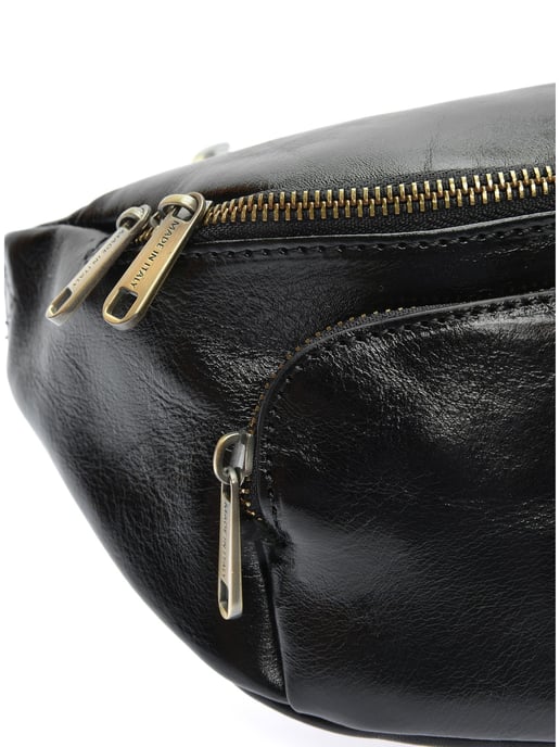 Isabella Rhea Black Cow Leather Bag - Image 3