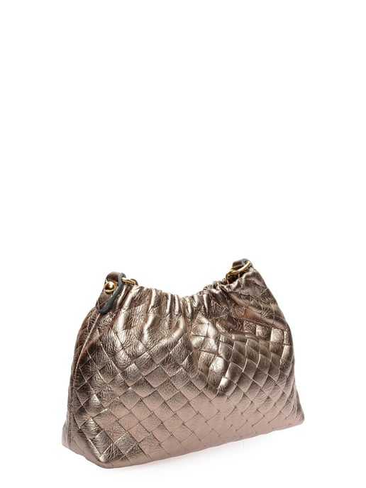 Anna Luchini Bronze Cowhide Leather Bag - Image 2