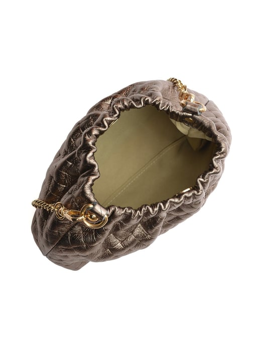 Anna Luchini Bronze Cowhide Leather Bag - Image 3