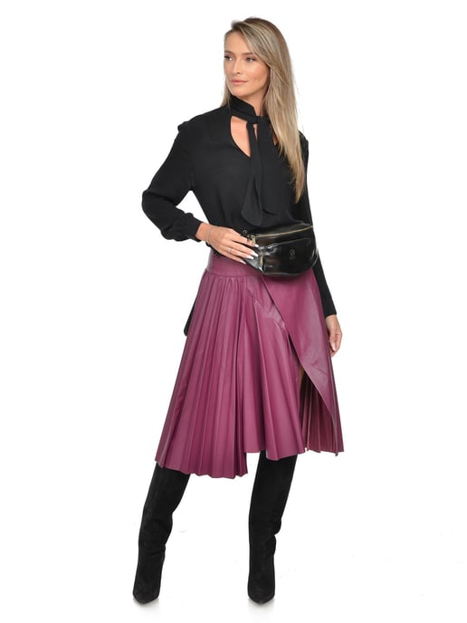 Isabella Rhea Black Cow Leather Bag - Image 5