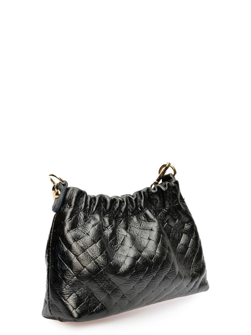 Anna Luchini Black Cowhide Leather Bag - Image 2