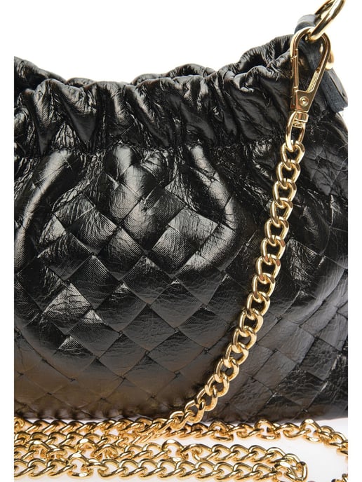 Anna Luchini Black Cowhide Leather Bag - Image 3