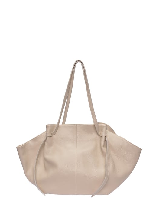 Roberta M Beige Rundleer Tas - Image 1