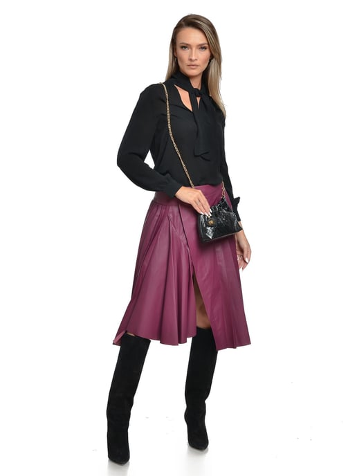Anna Luchini Black Cowhide Leather Bag - Image 5