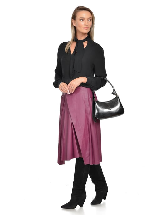 Isabella Rhea Black Calf Leather Bag - Image 5