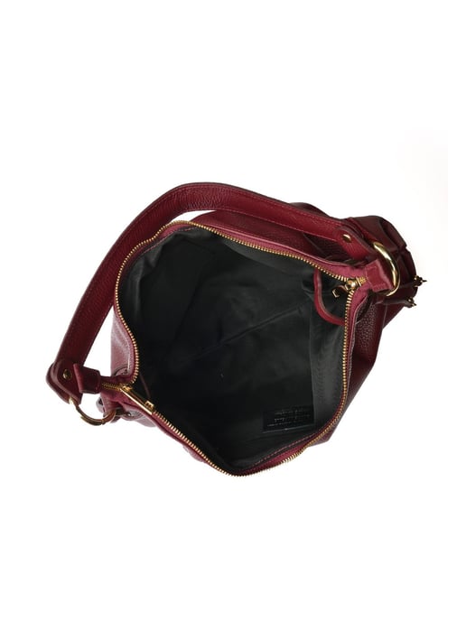 Isabella Rhea Wine-Coloured Cowhide Leather Bag - Image 4