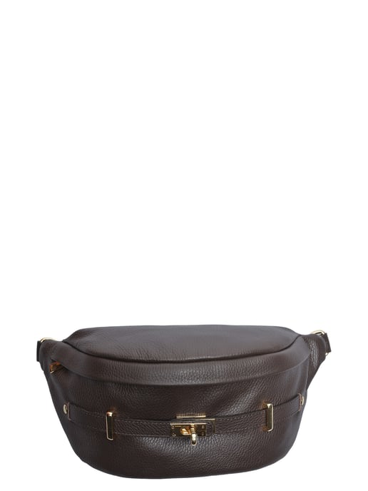 Anna Luchini Chestnut Cowhide Leather Bag - Image 1