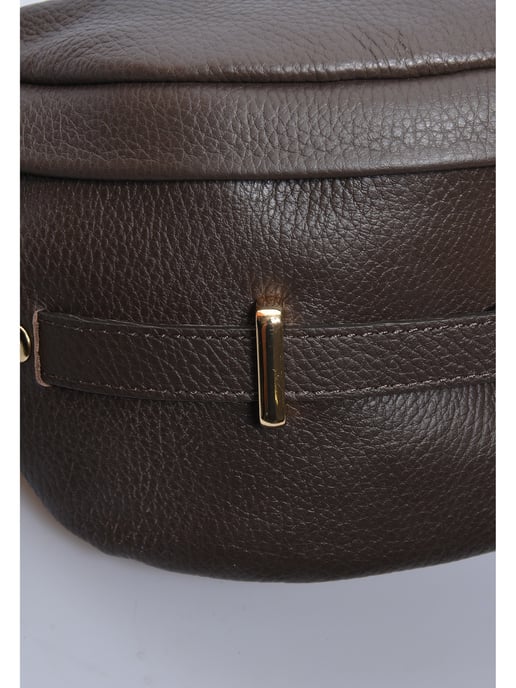 Anna Luchini Chestnut Cowhide Leather Bag - Image 3