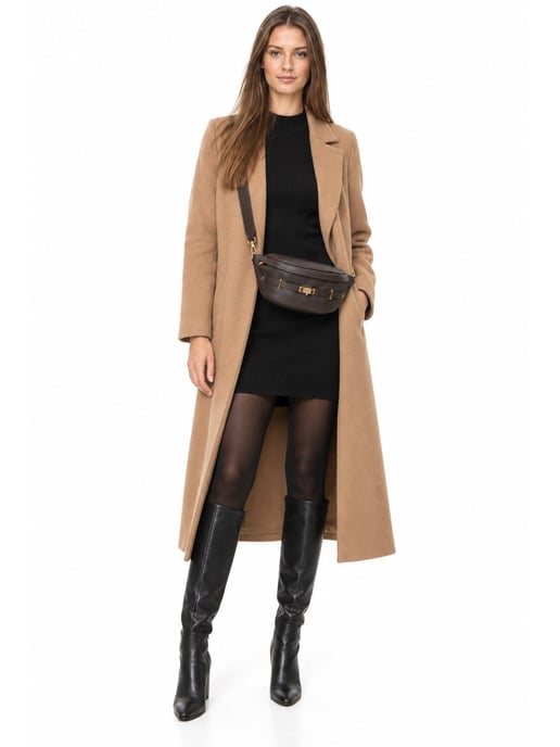 Anna Luchini Chestnut Cowhide Leather Bag - Image 6