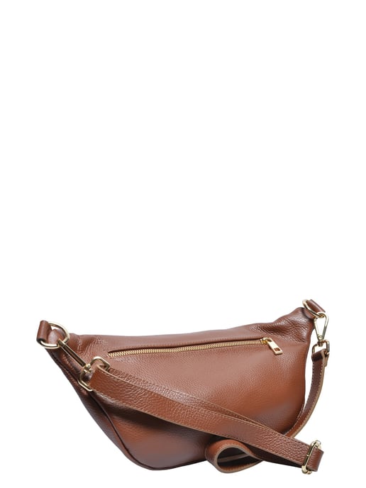 Anna Luchini Chestnut Cowhide Leather Bag - Image 2