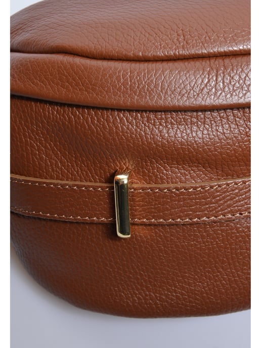Anna Luchini Chestnut Cowhide Leather Bag - Image 3