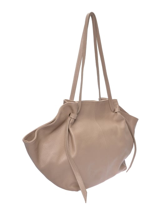 Roberta M Beige Rundleer Tas - Image 2