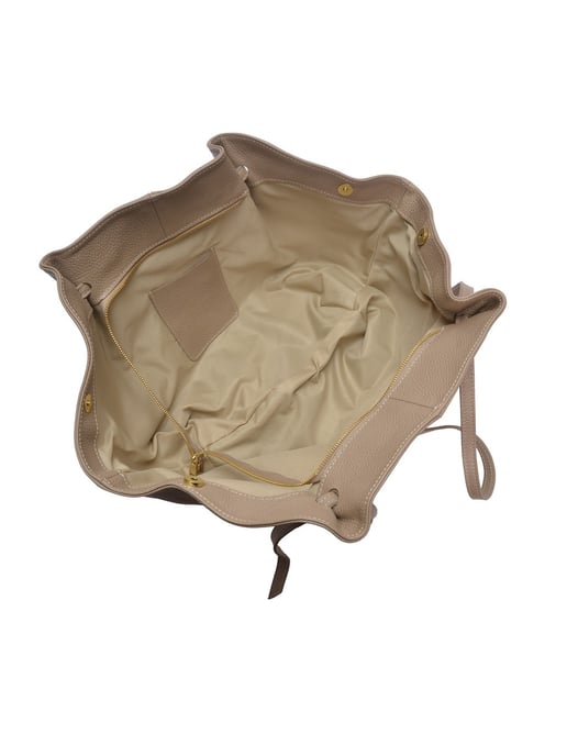 Roberta M Beige Rundleer Tas - Image 4