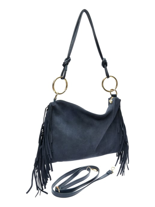 Isabella Rhea Blauw Rundleer Tas - Image 2