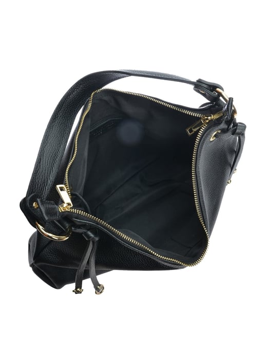 Isabella Rhea Black Cowhide Leather Bag - Image 4